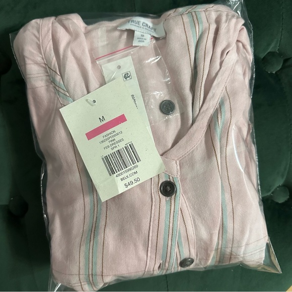 NWT True Craft Belk Exclusive Long Sleeve Shirt Dress Size Medium - Women Casual - Picture 7 of 7